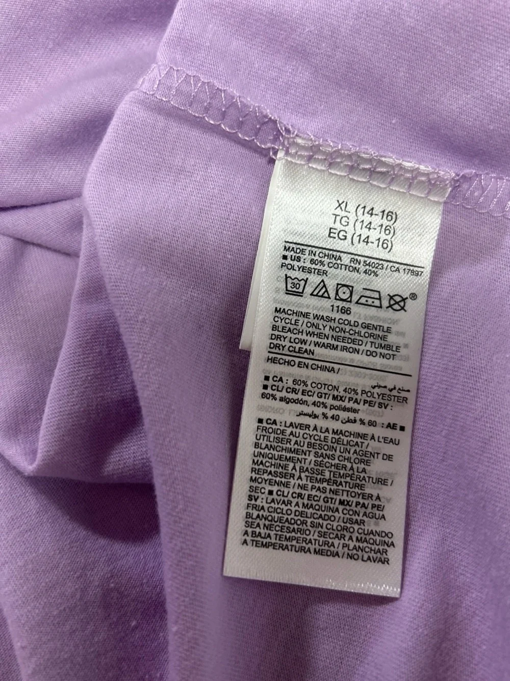 Old Navy Lavender Wednesday Graphic Tee